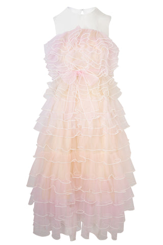 Tulle Tiered Ombre Dress