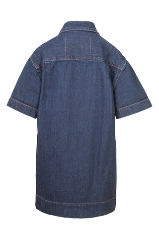 Denim Zip Front Polo Mini Dress Dresses Marc Jacobs   