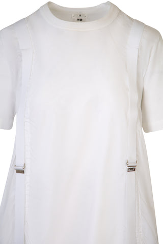 x Noir Kei Ninomiya Ruched Detail Tee Shirt Dress