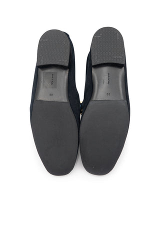 Black Suede Chain Loafers