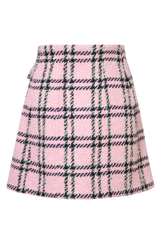 Check-Pattern Mini-Skirt | (est. retail $1,100) Skirts Alessandra Rich   