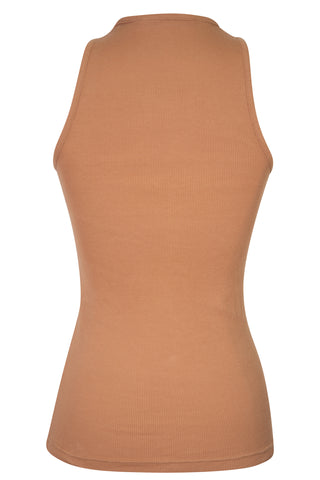Sleeveless Ribbed Tank Top