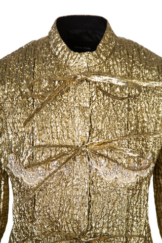 Cloqué Bow-detail Puff Sleeve Jacket | (est. retail $1,740) Jackets Simone Rocha   
