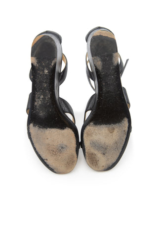 Black Studded Leather Sandals Sandals Balenciaga   