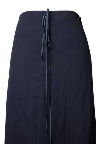 Self Tie Maxi Skirt in Blue | new with tags (est. retail $640)