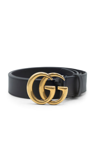 GG Marmont 75 Leather Belt Belts Gucci   