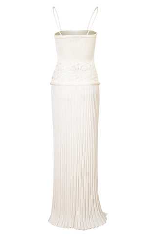 Crochet Knit Pleated Maxi Dress | (est. retail $970) Dresses Christopher Esber   