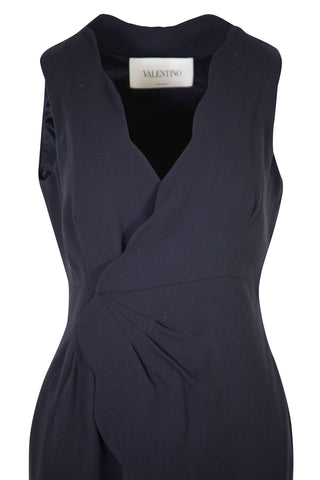Wool Crepe Faux Wrap Dress | new with tags (est. retail $2,490) Dresses Valentino   