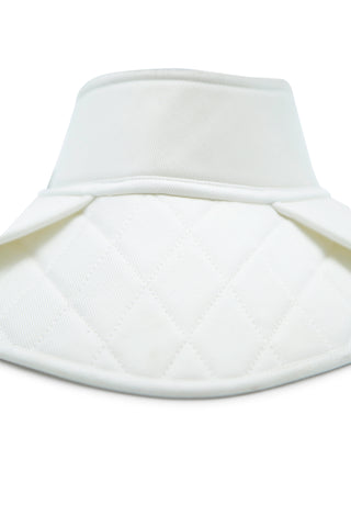White Visor Hat