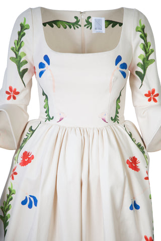 Secret Garden Gown in Cotton Canvas Floral | new with tags (est. retail $1,895)