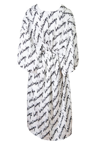 Oversized Dress in New Scribble Silk Jacquard | new with tags (est. retail $2,750) Dresses Balenciaga   