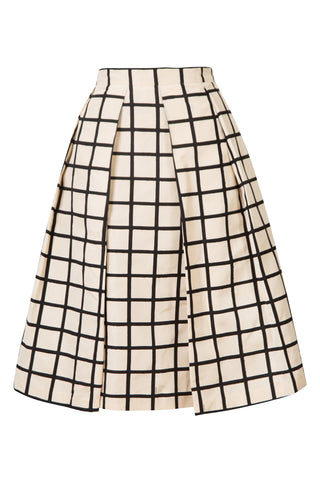 A-line Inverted Pleat Knee Length Skirt Skirts Prada   