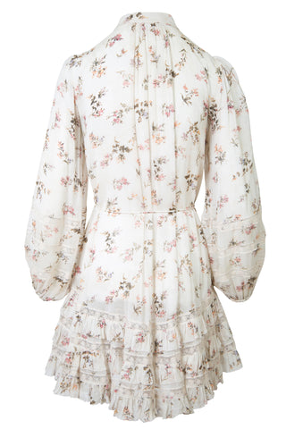Whitewave Floral Print Mini Dress Dresses Zimmermann   