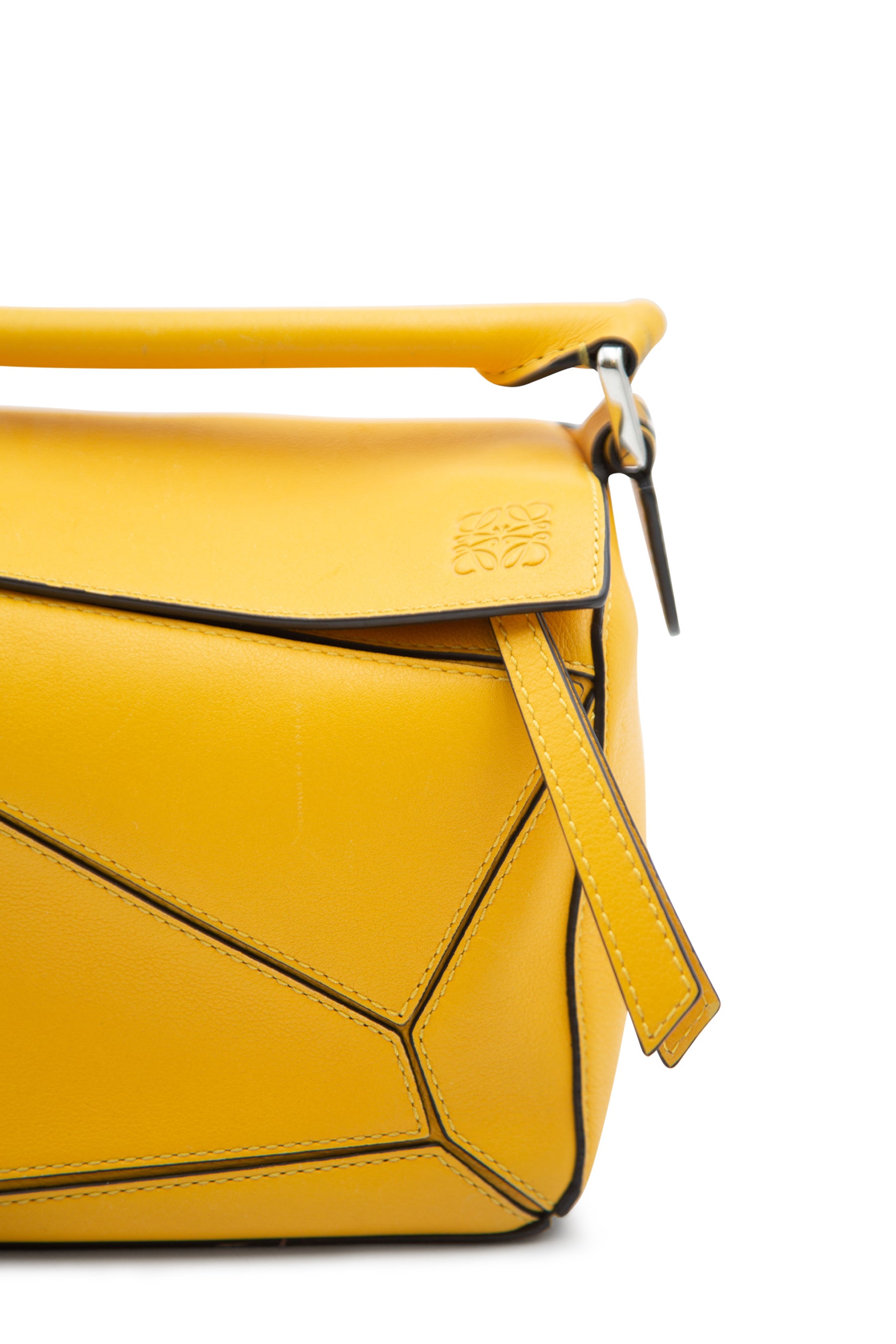 Loewe Small Puzzle Shoulder Bag in Yellow