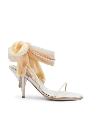 Vintage by Karl Lagerfeld Silk Chiffon Ankle Wrap Sandals | Cruise '04