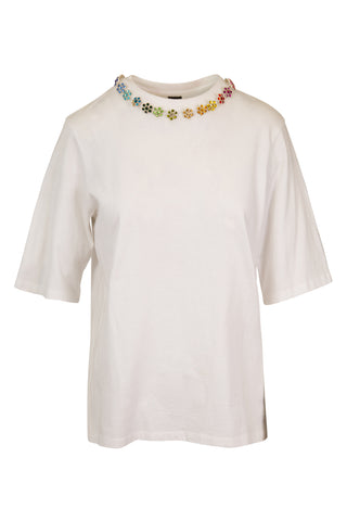 Lucky Charm Crystal Embellished T-Shirt | (est. retail $335)