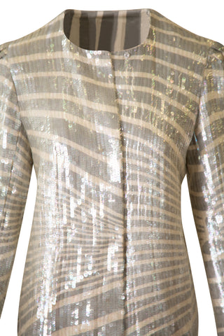Striped Sequin Jacket