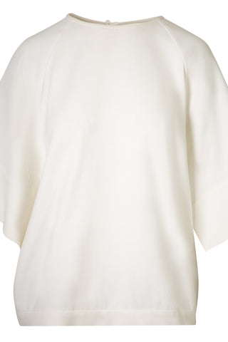 White Raglan Sleeve Top Shirts & Tops Tibi   