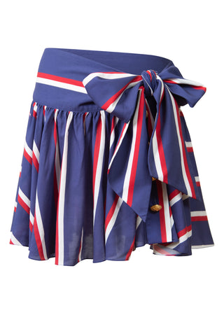 Pleated Striped Mini Skirt | new with tags (est. retail $1,250) Skirts Balmain   