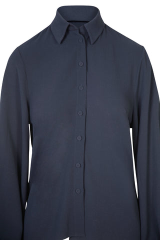Navy Silk Blouse Shirts & Tops Emilia Wickstead   