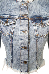 Rissa Light Acid Wash Jacket