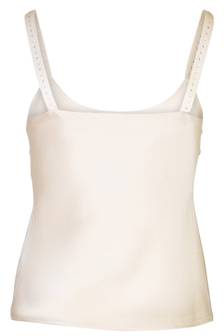 Silk Camisole with Studded Straps Shirts & Tops Max Mara   