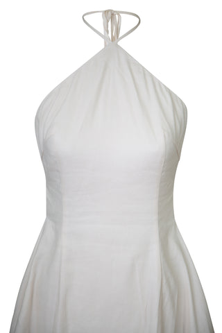 White Apron Mini Dress