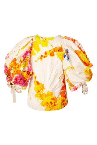 Floral Puff Sleeve Blouse | new with tags