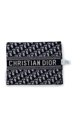 Wool & Cashmere Reversible Oblique University Jacquard Snood Scarves & Shawls Christian Dior   