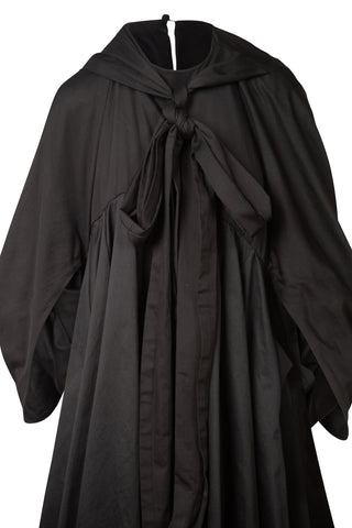 Bespoke Black Cape Dress