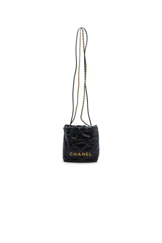 Shiny Calfskin Quilted 22 Mini Handbag | Spring '23 Collection (est. retail $7,595) Crossbody Bags Chanel   
