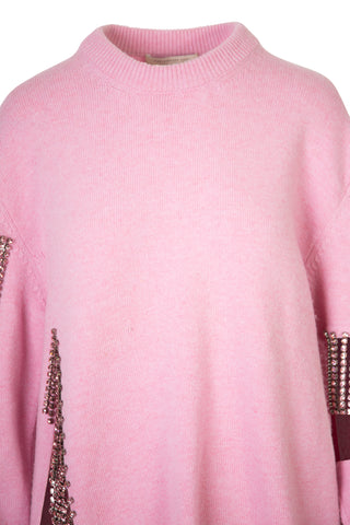Oversized Crystal-embellished Cutout Wool Sweater | (est. retail $1,275)