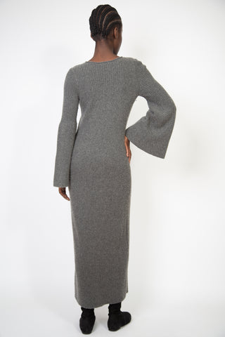Grey Cashmere Maxi Dress Dresses The Row   