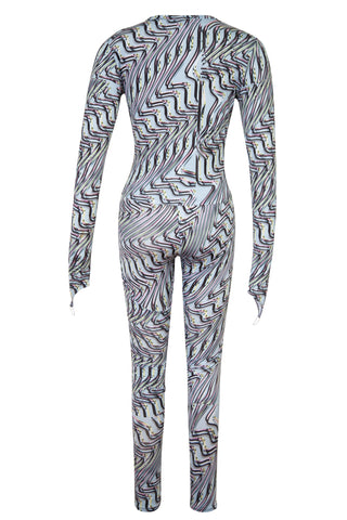 Body Shop Printed Leggings in Chromatic Blue | (est. retail $370) Pants Maisie Wilen   