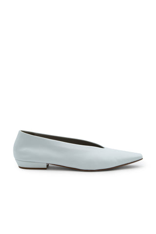 Leather Ballet Flats in White | (est. retail $690)