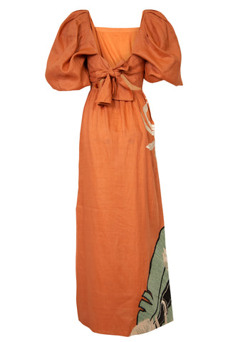 Horn of African Embroidered Linen Dress | (est. retail $2,450)