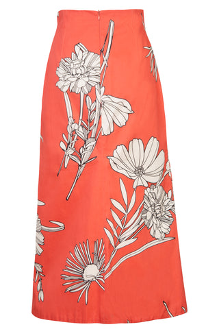 Floral Print Midi Length Skirt | (est. retail $520) Skirts Silvia Tcherassi   