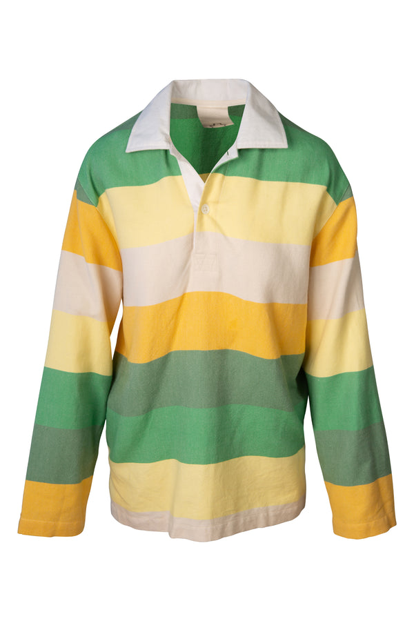 Exclusive Oversized Stripped Cotton Rugby Shirt | (est. retail $310)