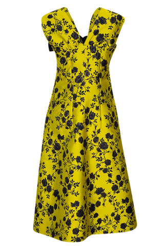 Yellow Floral Dress Dresses Rochas   