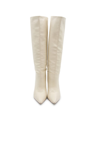 Kate Boot in Ivory Leather | (est. retail $485)
