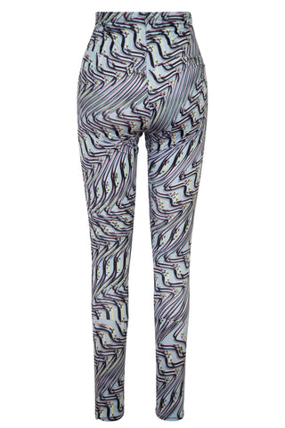 Body Shop Printed Leggings in Chromatic Blue | (est. retail $370) Pants Maisie Wilen   