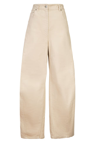Asymmetrical Front Seam Jeans Pants Tibi   