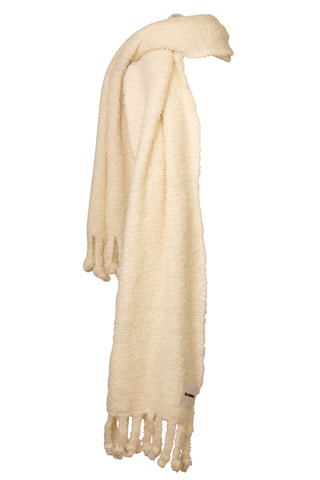 Wool Cream Scarf | new with tags