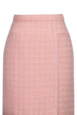 Vintage 80's Tweed Midi Skirt in Pink Skirts Chanel   