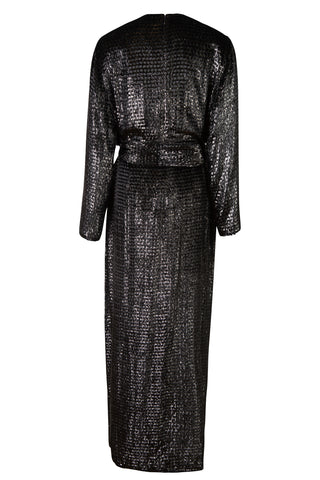 Wrap-effect Metallic Fil Coupé Velvet Gown | new with tags (est. retail $2,695) Dresses Brandon Maxwell   