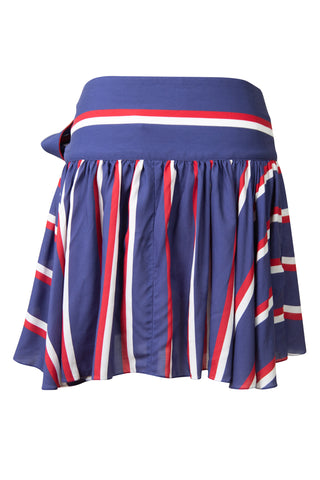 Pleated Striped Mini Skirt | new with tags (est. retail $1,250) Skirts Balmain   