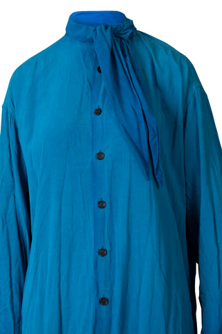 Hals Shirt Dress in Cobalt | new with tags (est. retail $1,130) Dresses Vivienne Westwood   