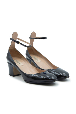 Patent Leather Tango Ankle Strap Pumps | (est. retail $980) Heels Valentino   