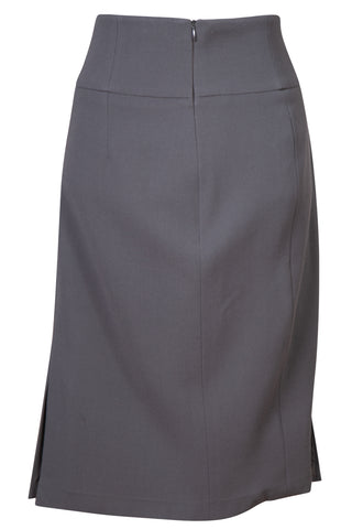 Wool Suit Skirt in Grey