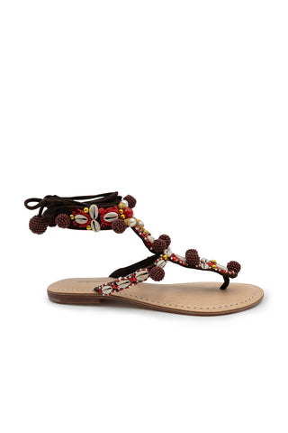 Suelita Leather Flat Sandals | (est. retail $395) Sandals Silvia Tcherassi   